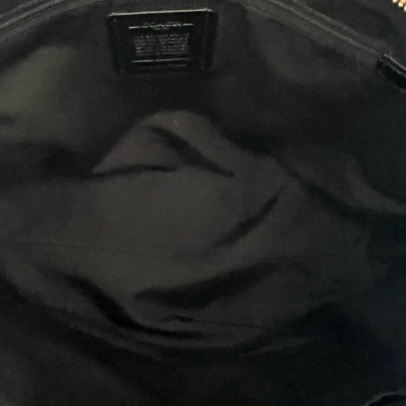 Coach Bag. Perfect size tote and gorgeous brown, black & gold. - Picture 5 of 16